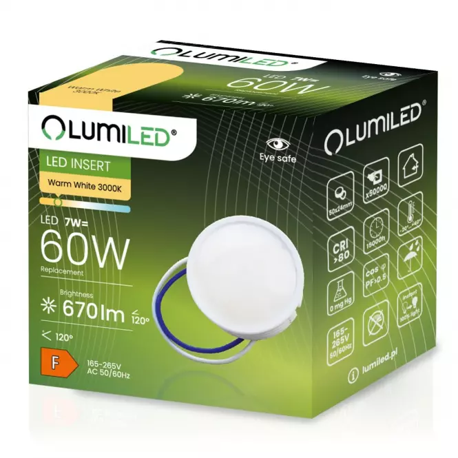 Moduł LED INSERT 7W 3000K