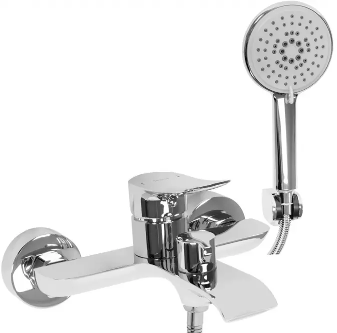 Bateria wannowa z zestawem wannowym Rea Dart chrom