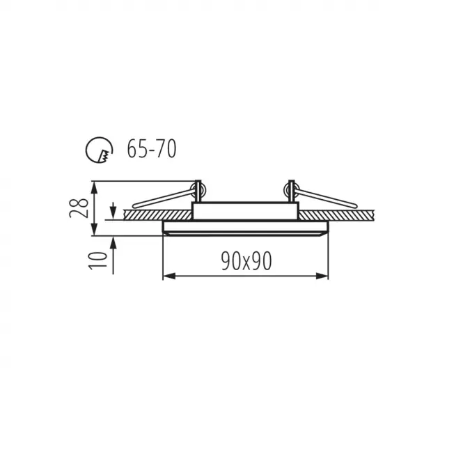 Oprawa Morta CT-DSL50-B 18510