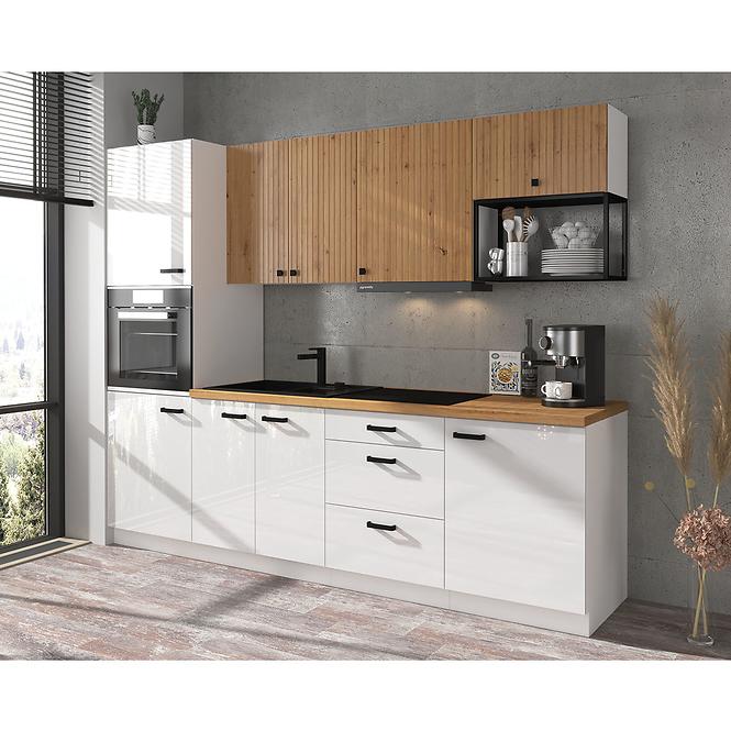 Szafka kuchenna MIA biały połysk/biały 60dkpl-162 1f bb