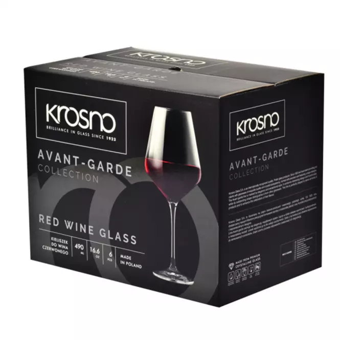 Komplet kieliszków do wina czerwonego Avant-Garde 6x490 ml