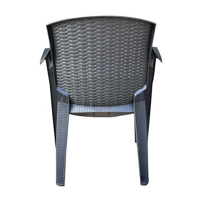 Plastikowe krzesło Infinitty szare