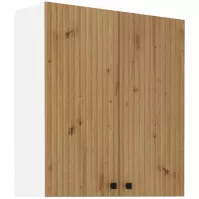 Szafka kuchenna MIA dąb artisan/biały 80g-90 2f