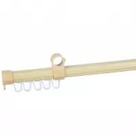 U-szyna z agrafką do karnisza FI28mm 200cm sosna