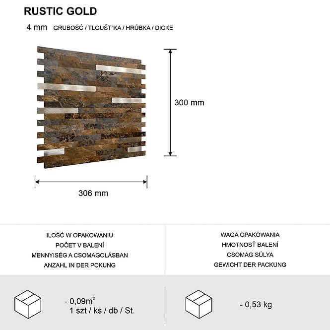 Panel dekoracyjny samoprzylepny Mood Rustic Gold