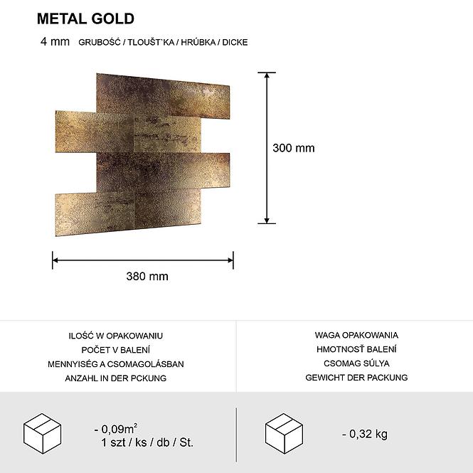 Panel dekoracyjny samoprzylepny Mood Metalic Gold