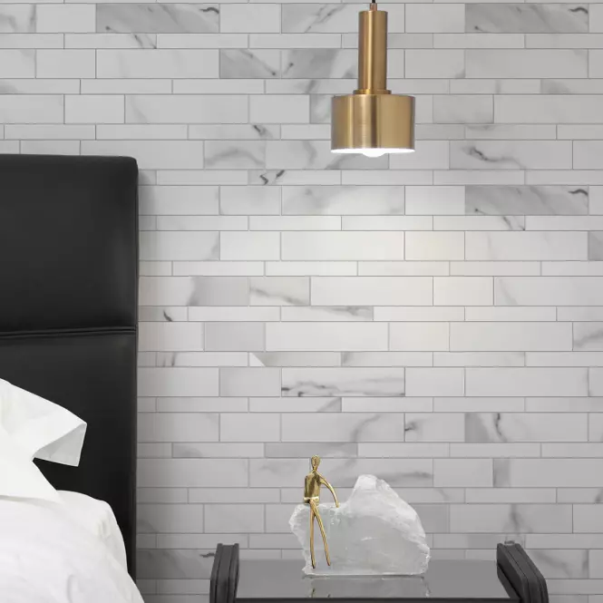 Panel dekoracyjny samoprzylepny Mood White Marble
