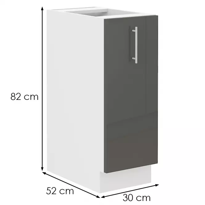 Szafka kuchenna lara 30D cargo bb MDF szary połysk