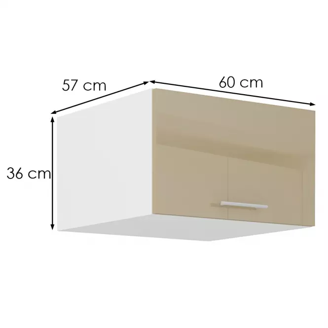 Szafka kuchenna Lara 60 NAGU-36 1F MDF cappucino