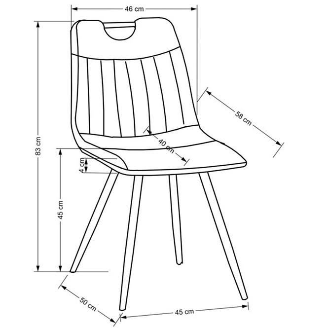 Krzesło W163 Musztardowy