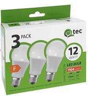 Żarówka LED Qtec 12W A60 E27 4200K (3PACK)