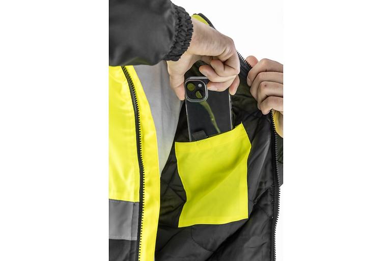 LEDA kurtka ostrzegawcza parka ocieplana żółta XL (54)