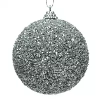 Bombka piankowa 8 cm srebrna 457669