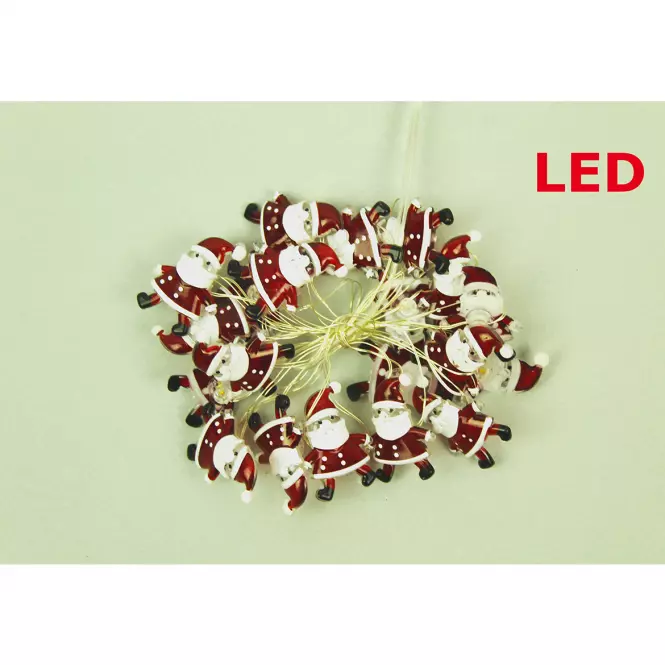 Łańcuch Led 200 cm mikołaje 20 elementów 45727