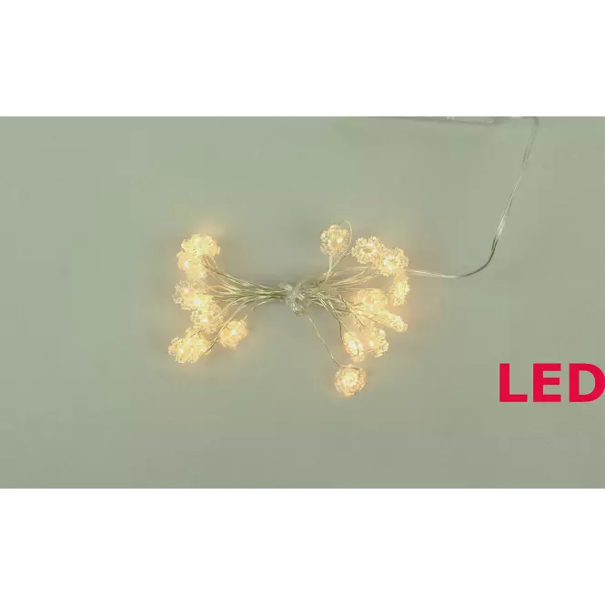 Łańcuch Led 200 cm śnieżynki 20 elementów 45724