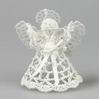Anioł z koronki 8 cm mix 31963