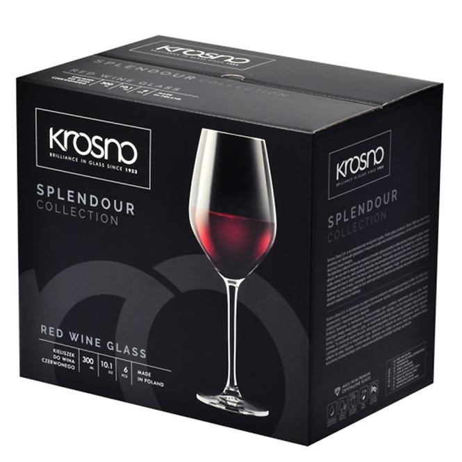 Kieliszek do wina czerwonego Splendour Krosno 300 ml 6 szt.