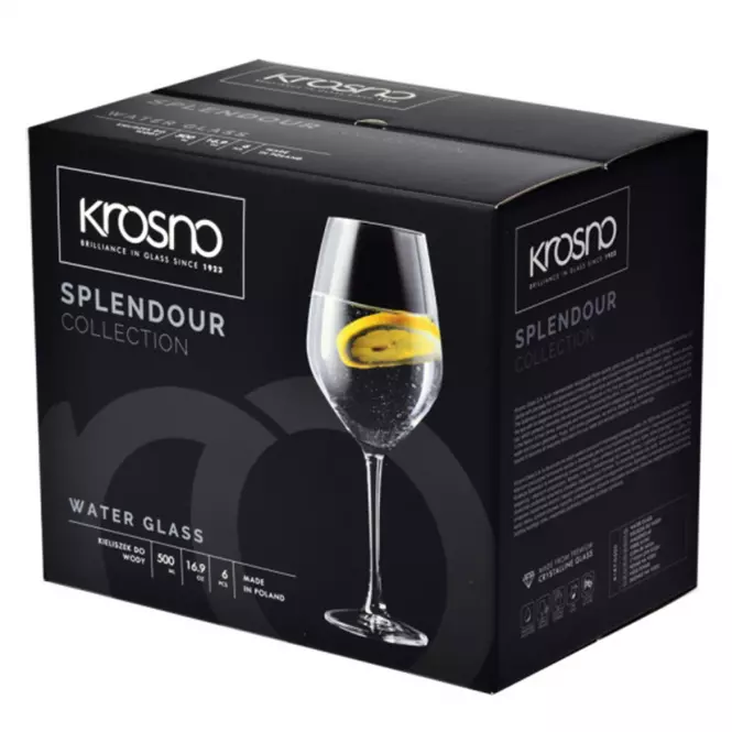 Kieliszek do wina czerwonego Splendour Krosno 500 ml 6 szt.