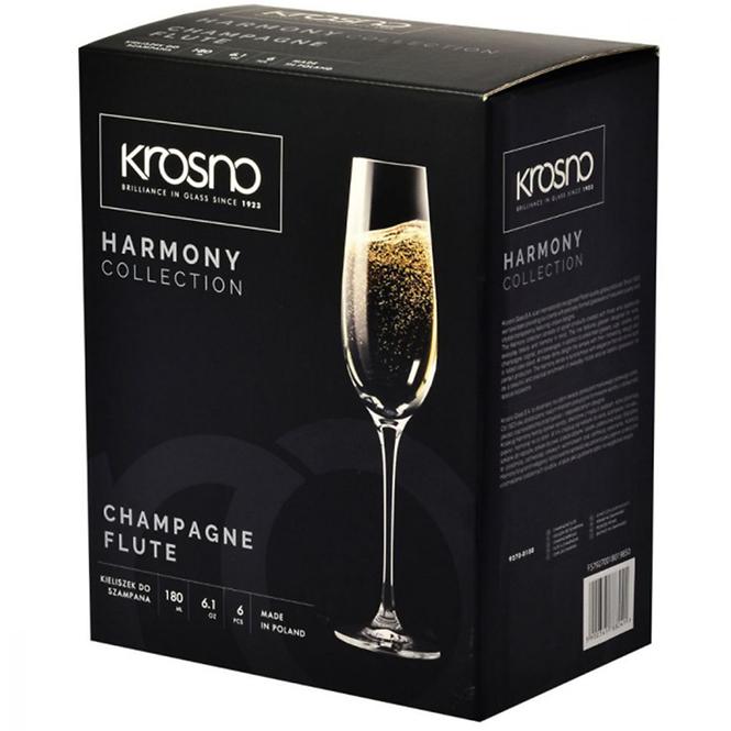 Kieliszek do szampana Harmony Krosno 180 ml 6 szt.