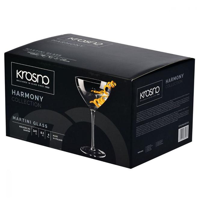 Kieliszek do martini Harmony Krosno 245 ml 6 szt.