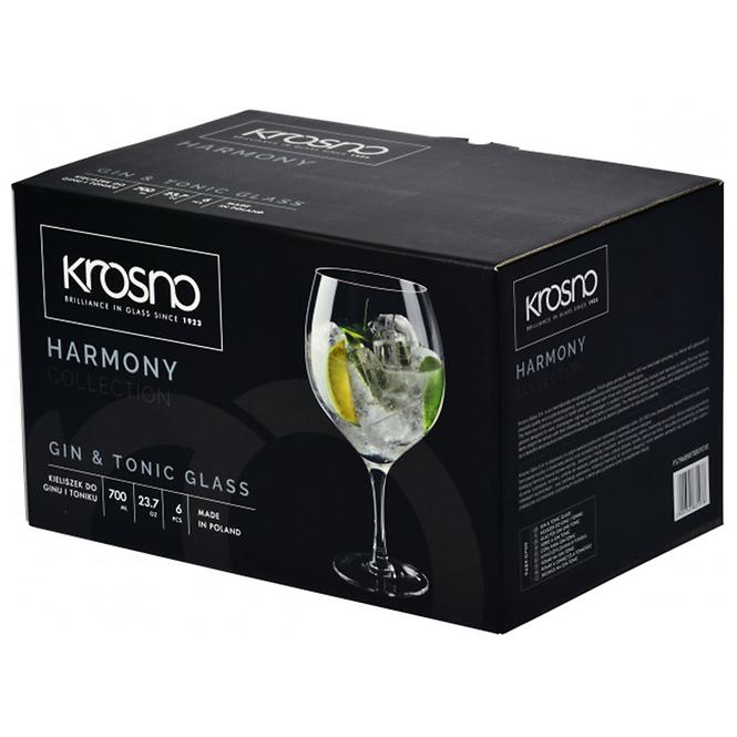Kieliszek do gin&tonic Harmony Krosno 700 ml 6 szt.