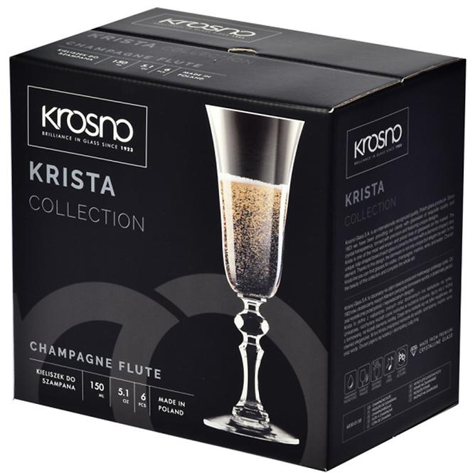 Kieliszek do szampana Krista Krosno 150 ml 6 szt.