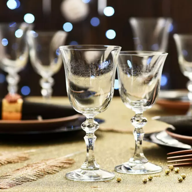 Kieliszek do wina białego Krista Deco Krosno 155 ml 6 szt.
