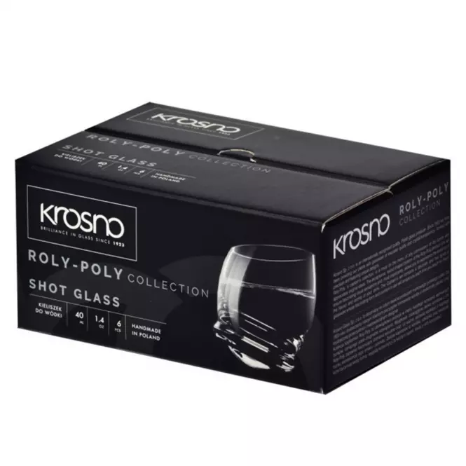 Kieliszek do wódki Roly-Poly Krosno 40 ml 6 szt.