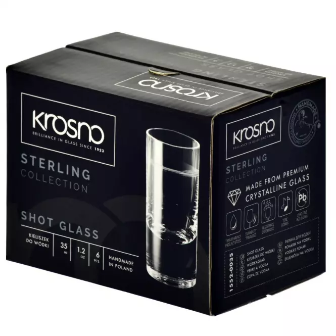 Kieliszek do wódki Sterling Krosno 35ml 6 szt.