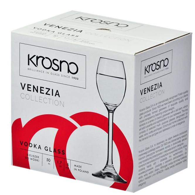 Kieliszek do wódki Venezia Krosno 50 ml 6 szt.