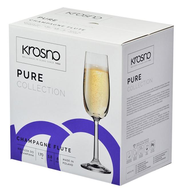 Kieliszek do szampana Pure Krosno 170 ml 6 szt.
