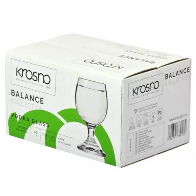 Kieliszek do wódki Balance Krosno 40 ml 6 szt.