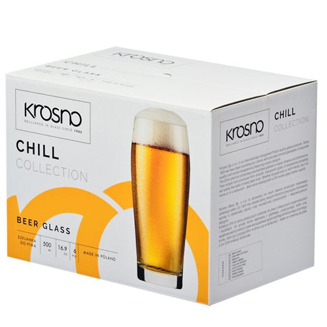 Szklanka do piwa Chill Krosno 500 ml 6 szt.