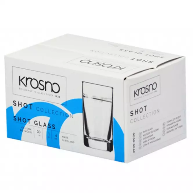 Kieliszek do wódki Shot Krosno 30 ml 6 szt.