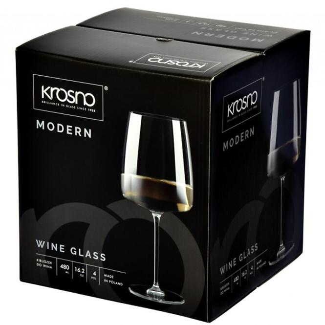 Kieliszek do wina Modern Krosno 480 ml 4 szt.