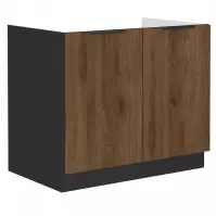 Szafka kuchenna Monza orzech okapi 80zl 2f bb
