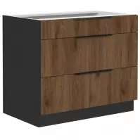 Szafka kuchenna Monza orzech okapi 80d 3s bb