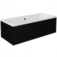 Obudowa wanny prostej Quadro 165/75 czarna