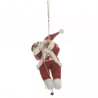 Mikołaj na linie h30 cm 128443h