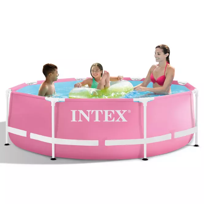 Basen stelażowy okrągły 2,44x0,76 m PINK INTEX 28290NP