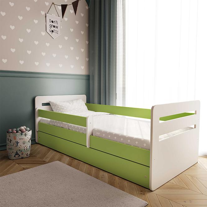 Łóżko Dziecięce Tomi+Sz Zielony 80x180