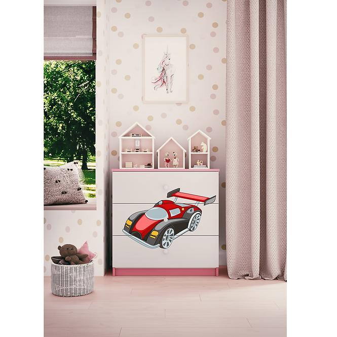 Komoda Dla Dzieci Babydreams Różowy – Auto