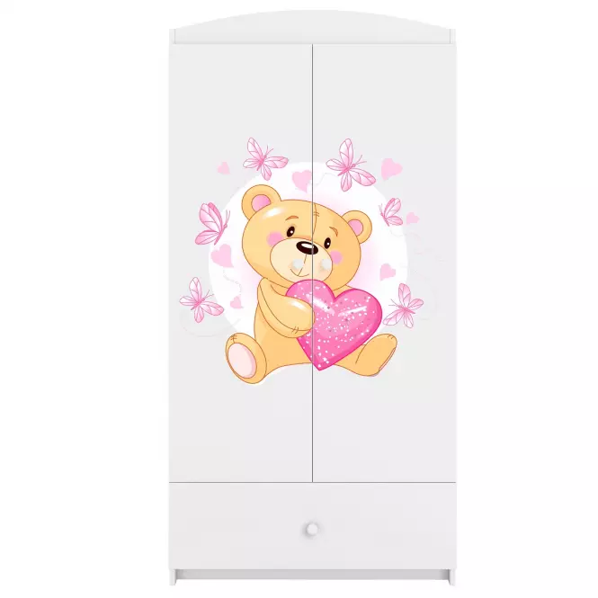 Szafa Babydreams Biały – Miś Motyl