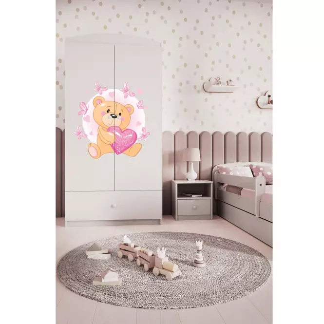 Szafa Babydreams Biały – Miś Motyl