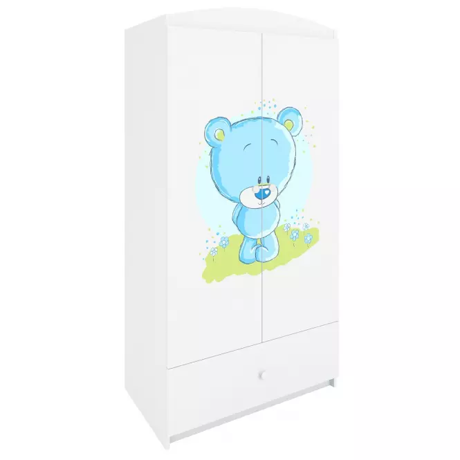 Szafa Babydreams Biały – Miś Niebieski