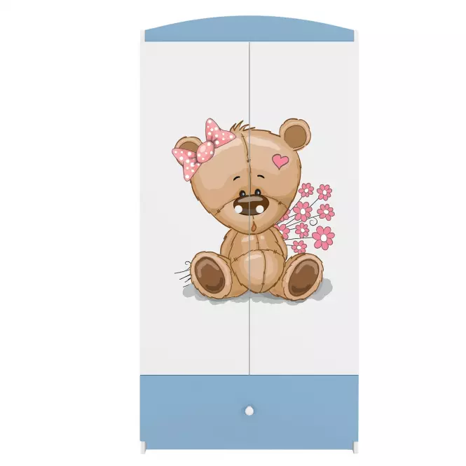 Szafa Babydreams Niebieski – Miś Kwiatki