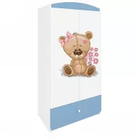 Szafa Babydreams Niebieski – Miś Kwiatki