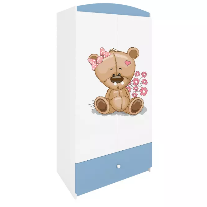 Szafa Babydreams Niebieski – Miś Kwiatki