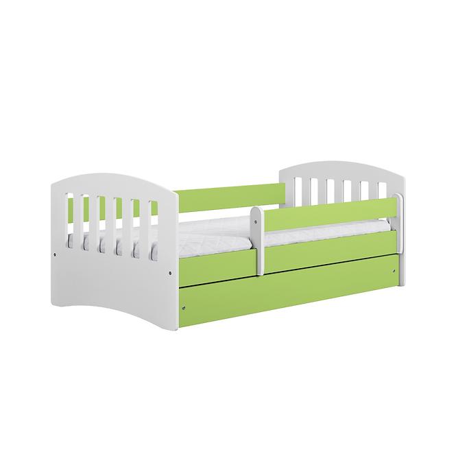 Łóżko Dzieci. Classic 1+Sz Zielony 80x180
