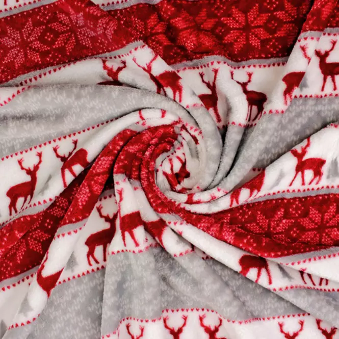 Koc + 2 poszewki Scandi Deer 130x170 cm